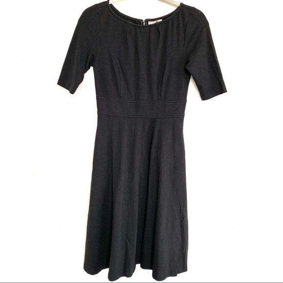 eshakti Dresses & Skirts - EShakti Black Fit & Flare Cotton Dress